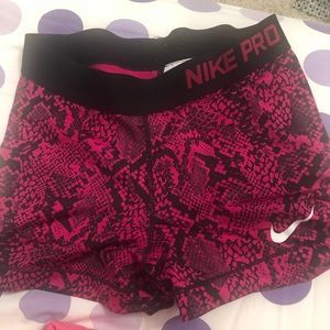 Snake print nike pro spandex